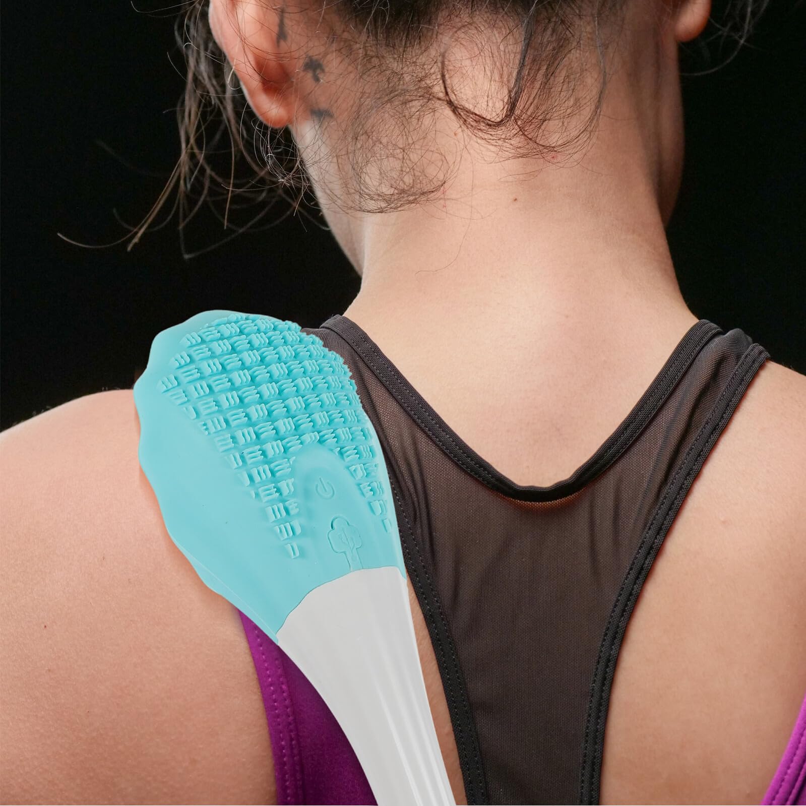 Alipis Spazzola Elettrica Blu per Doccia Manico in Abs e Silicone Facile da Pulire Nelle Zone Difficili, per Uomini e Donne