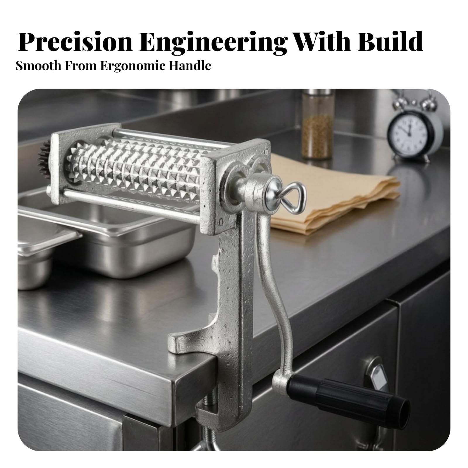 Tenderizzre di e Manuale Regolabile Tenderizzre Rulli Ergonomico Utensile da per Arrostiti