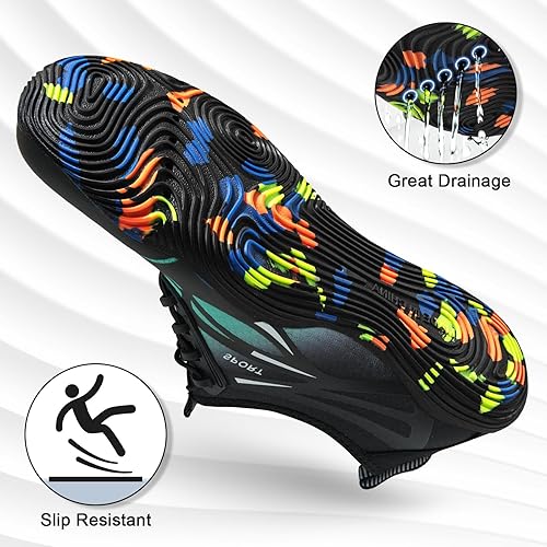 Miniatura 3 de ATHMILE Zapatos de agua para hombres y mujeres, zapatos de río, para adultos, natación, playa, lago, piscina, calcetines acuáticos, calcetines