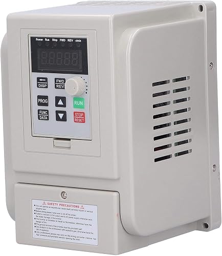 Variable Frequency Drive Inverter, Single to 3 Phase 110V Input 220V Output, 1.5kW Motor Speed Controller