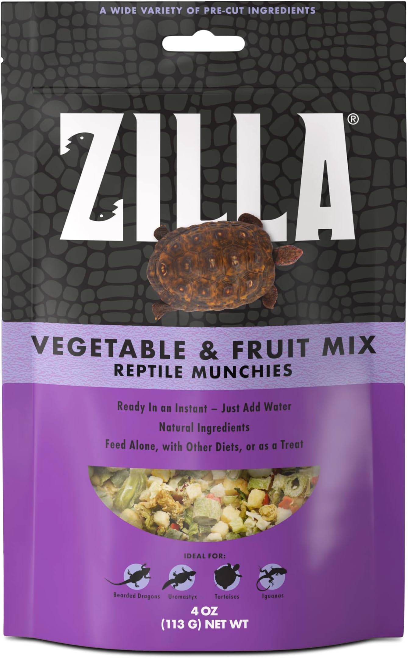 Reptile Munchies Vegetable and Fruit Mix 4 oz.