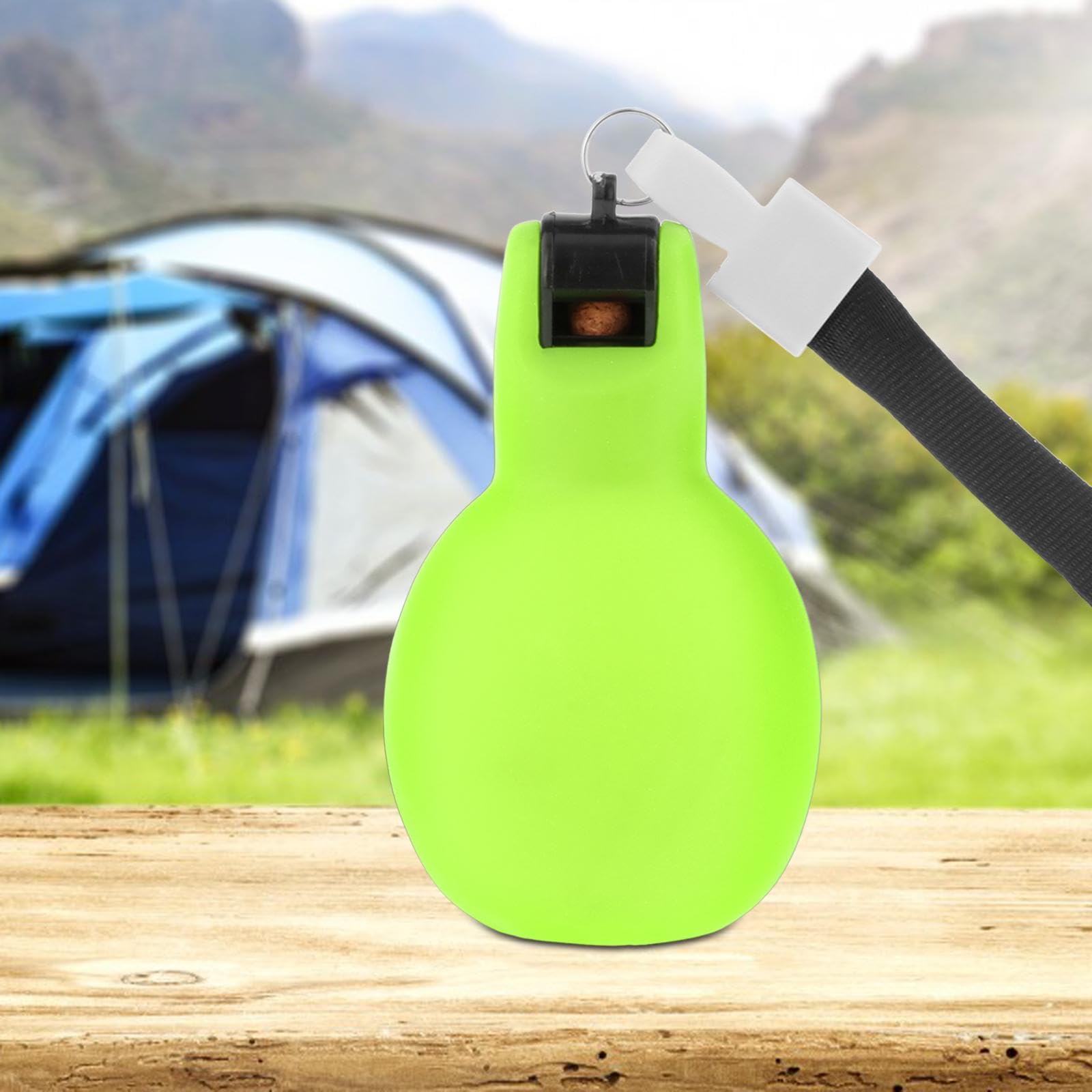 Yiju Hand Whistles Whistles with Lanyards Coaches Whistles Outdoor Whistles for Camping Hiking Adults Kids Children, Green
