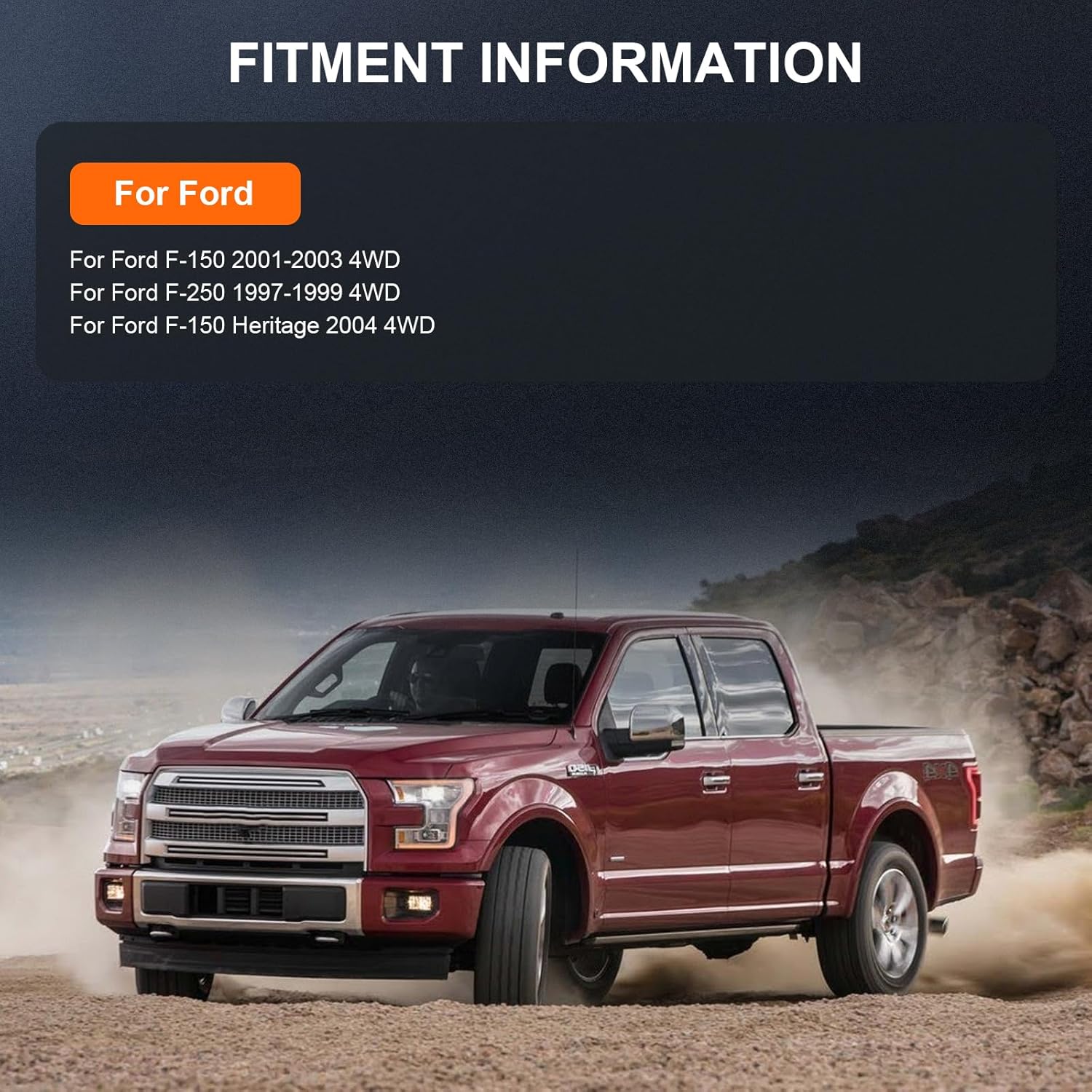 OCPTY Front Wheel Bearing and Hub Assembly Premium 515030 2000-2003 for Ford F-150 7 Stud Hub, 1999 for Ford F-250, 1997-1998 for Ford F-250 8.8" R.G.