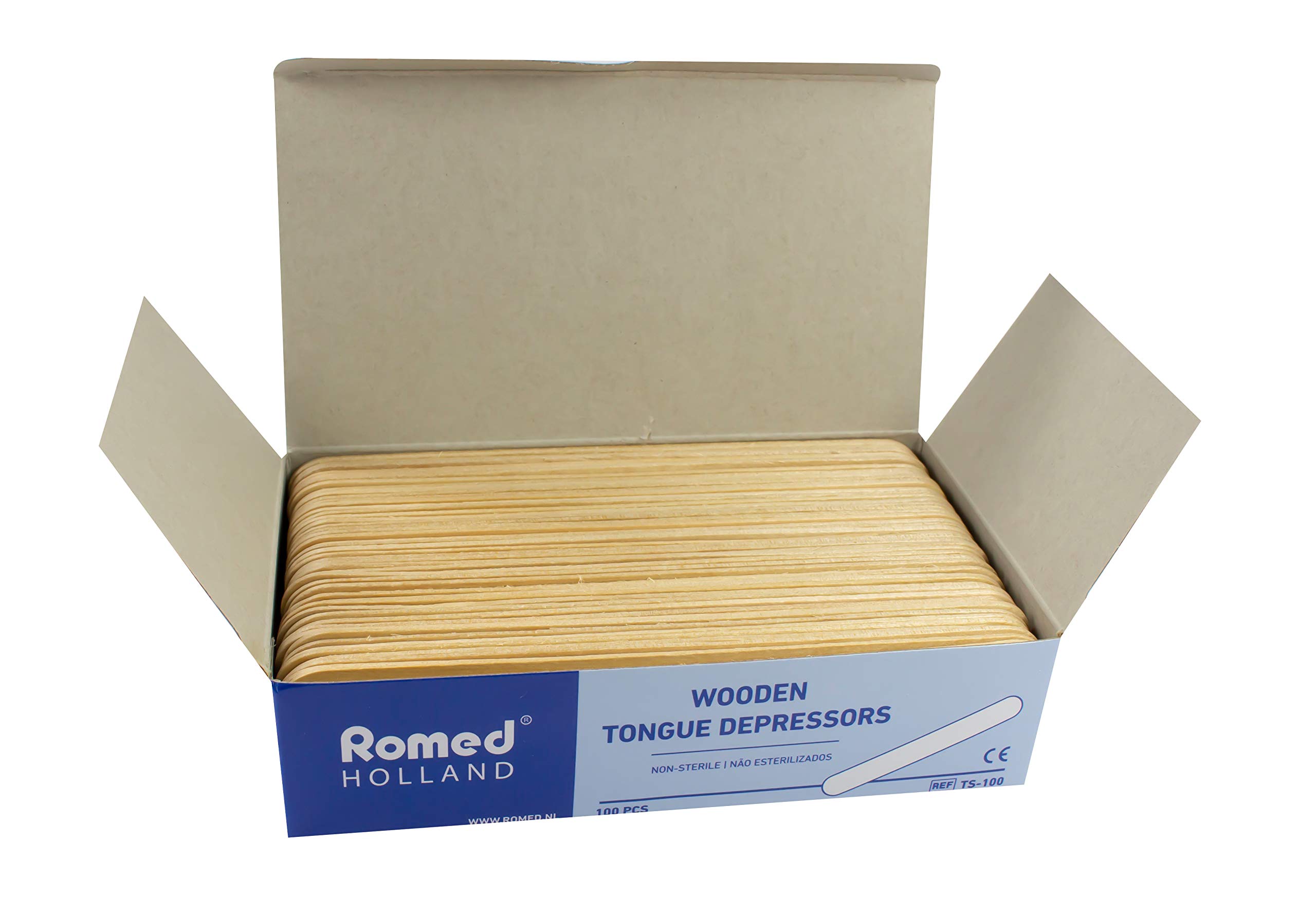 Espátula de madera 150 x 18 mm de Romed Medical diversos Cantidades - 5000 Stück