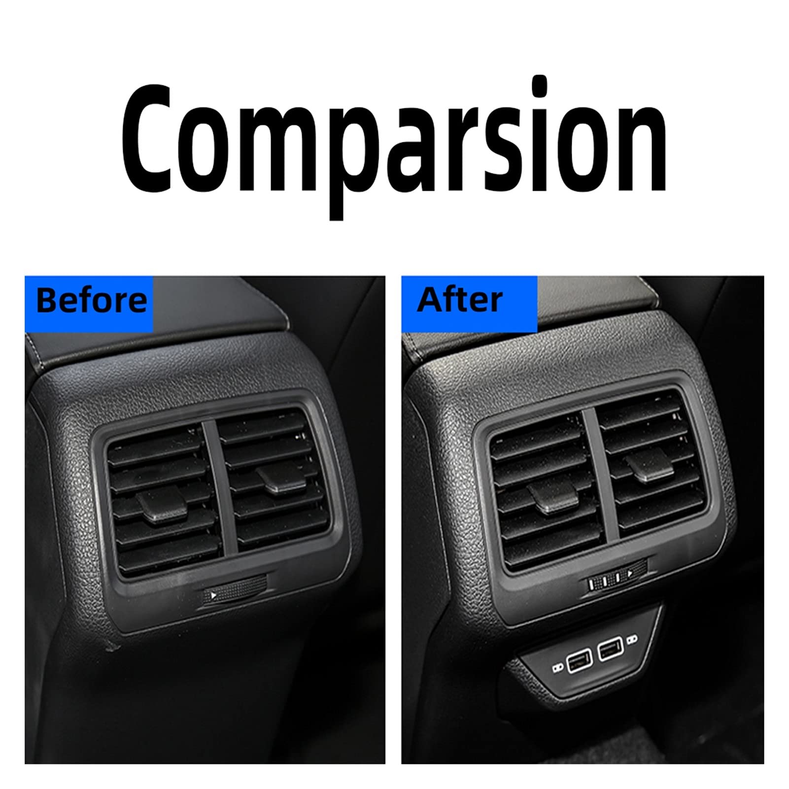 Bocchetta Aria Condizionata SAWILI Per VW Golf 7/7.5 - Con USB, Nero - Foto 12