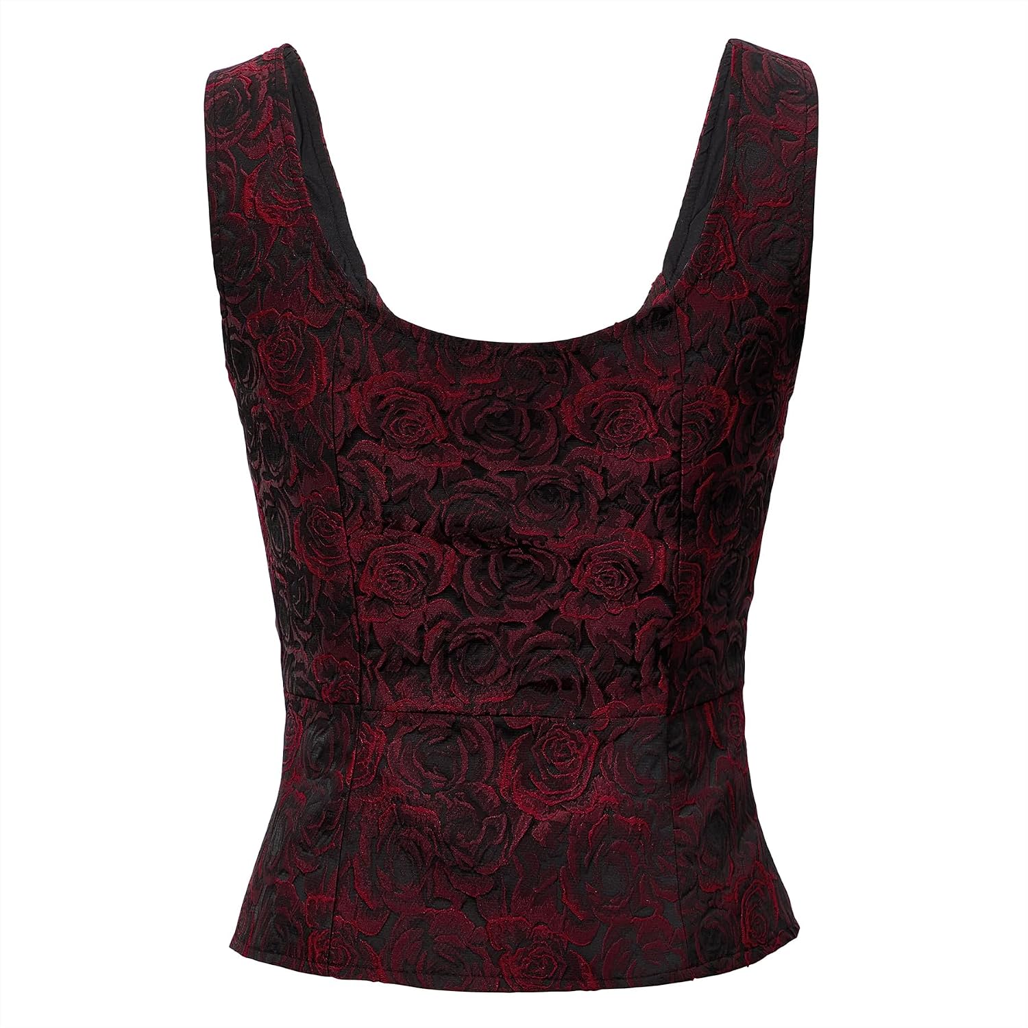 Zando Women Renaissance Pirate Corset Vest Lace Up Medieval Halloween Top