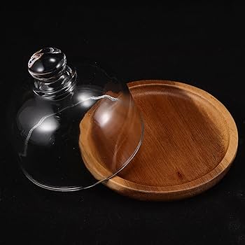 Amazon｜NIYANGLE スタンド ドーム蓋付 内径8cm クリア ガラス