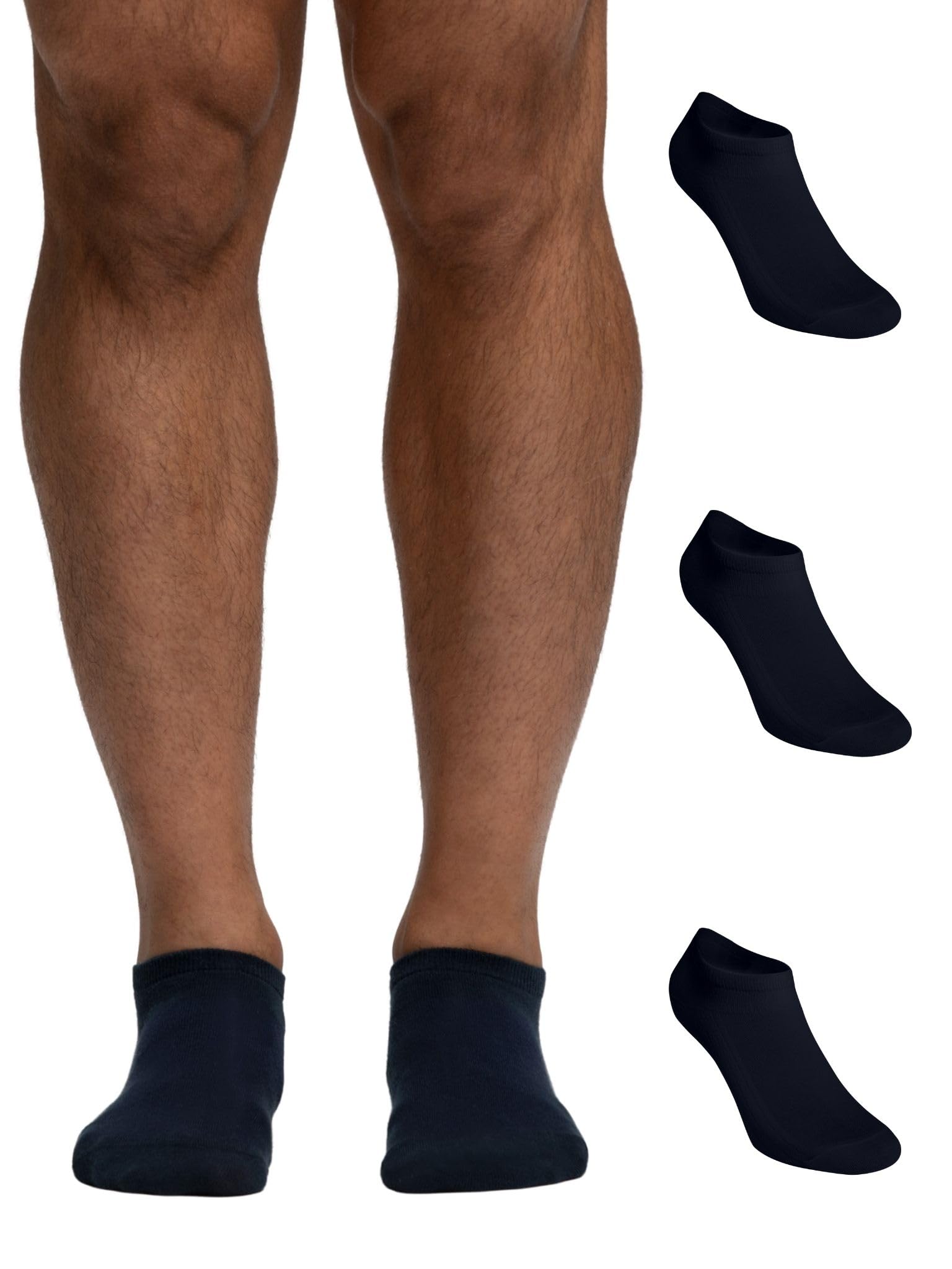 POMPEA Cotton Ankle Socks (pack of 3) Men - Blue - M