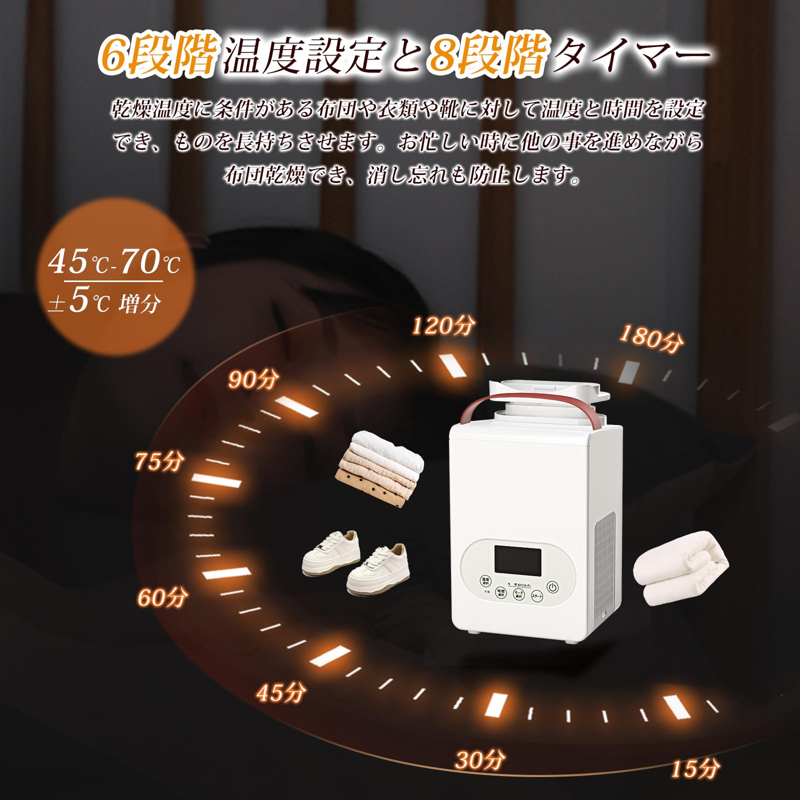 Amazon.co.jp: 布団乾燥機 【一台多役乾燥セット・革新的な1秒伸縮