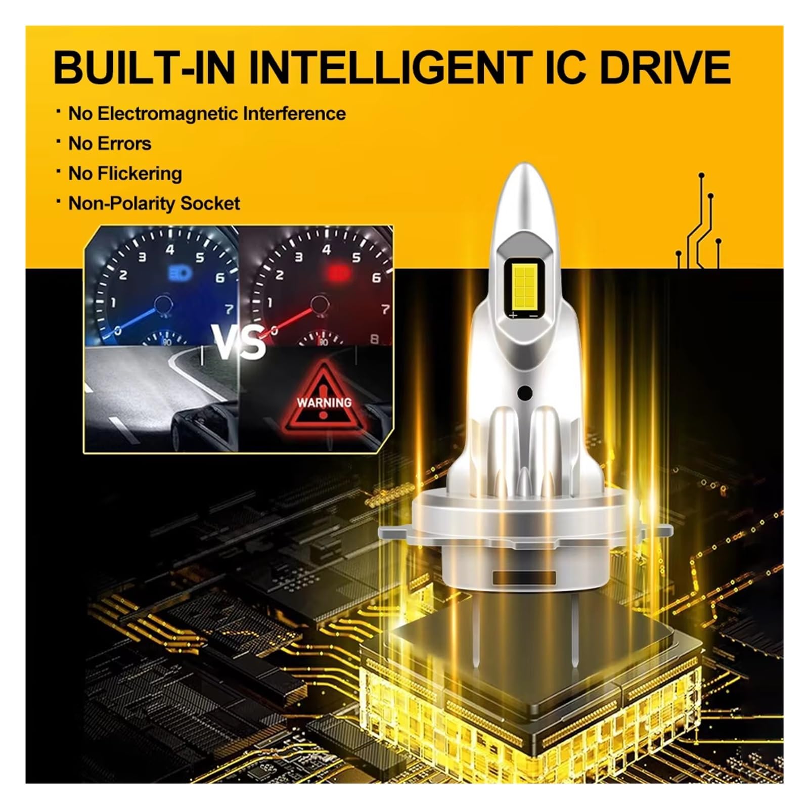 FARO PRINCIPAL Para Skoda para Fabia 1999-2008 30000LM bombilla de faro LED CSP 3570 lámparas de coche Canbus Faros Delanteros