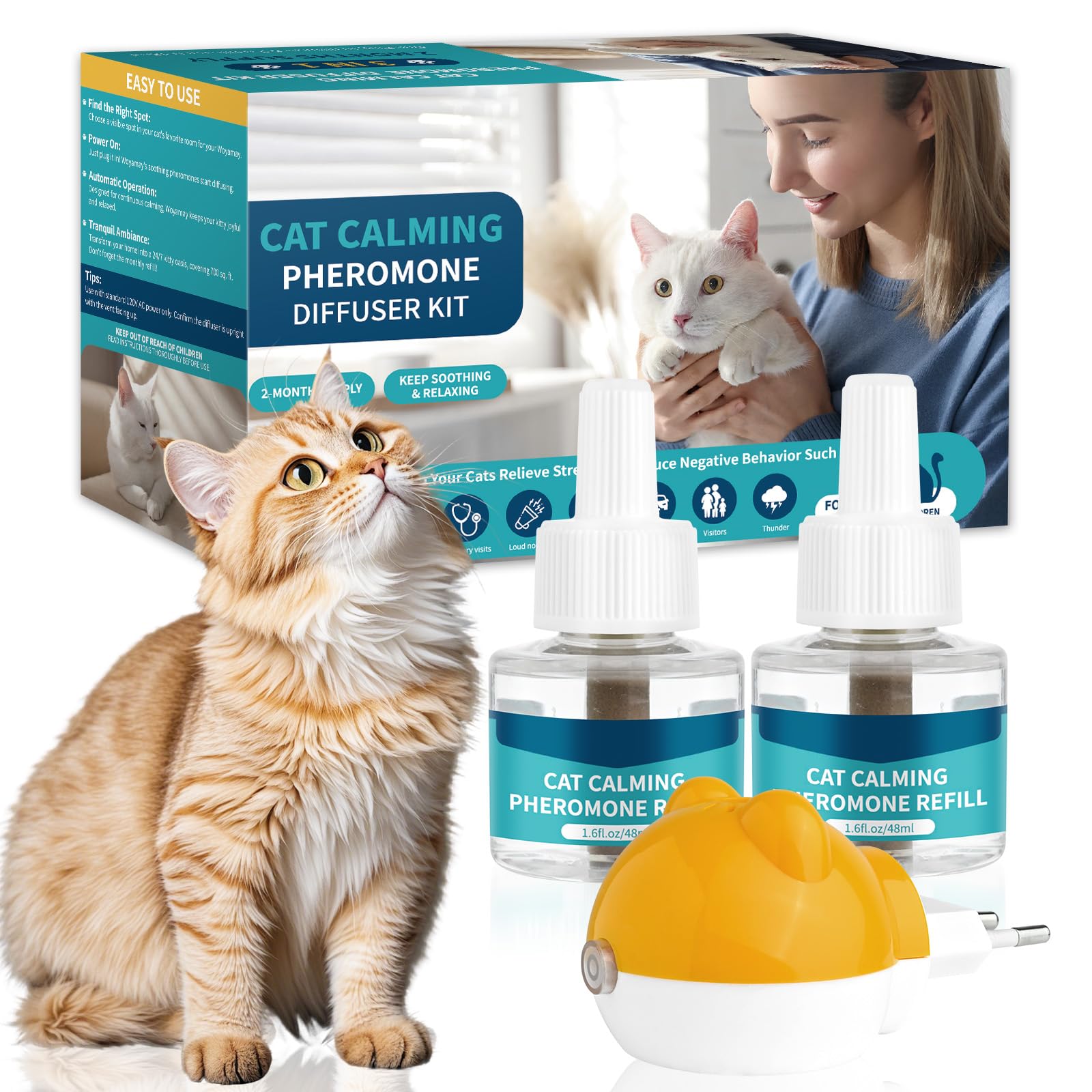 Diffuseur pheromones chat VICSOM pour stopper le marquage urinaire