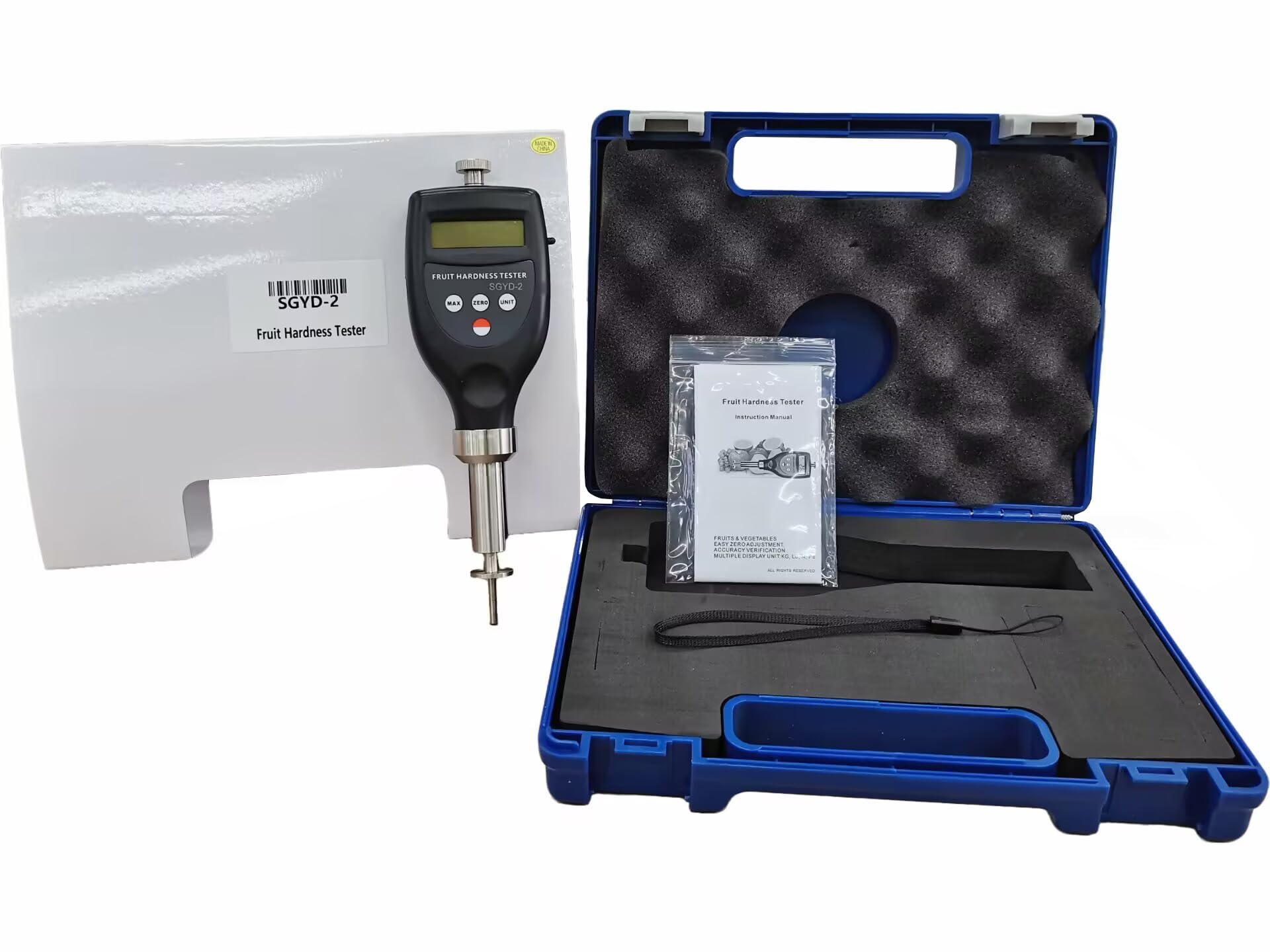 VTSYIQI Fruit Penetrometer Hardness Tester Fruit Firmness Tester for Fruit Hard Tester Small Soft Fruits Vegetables Fruits