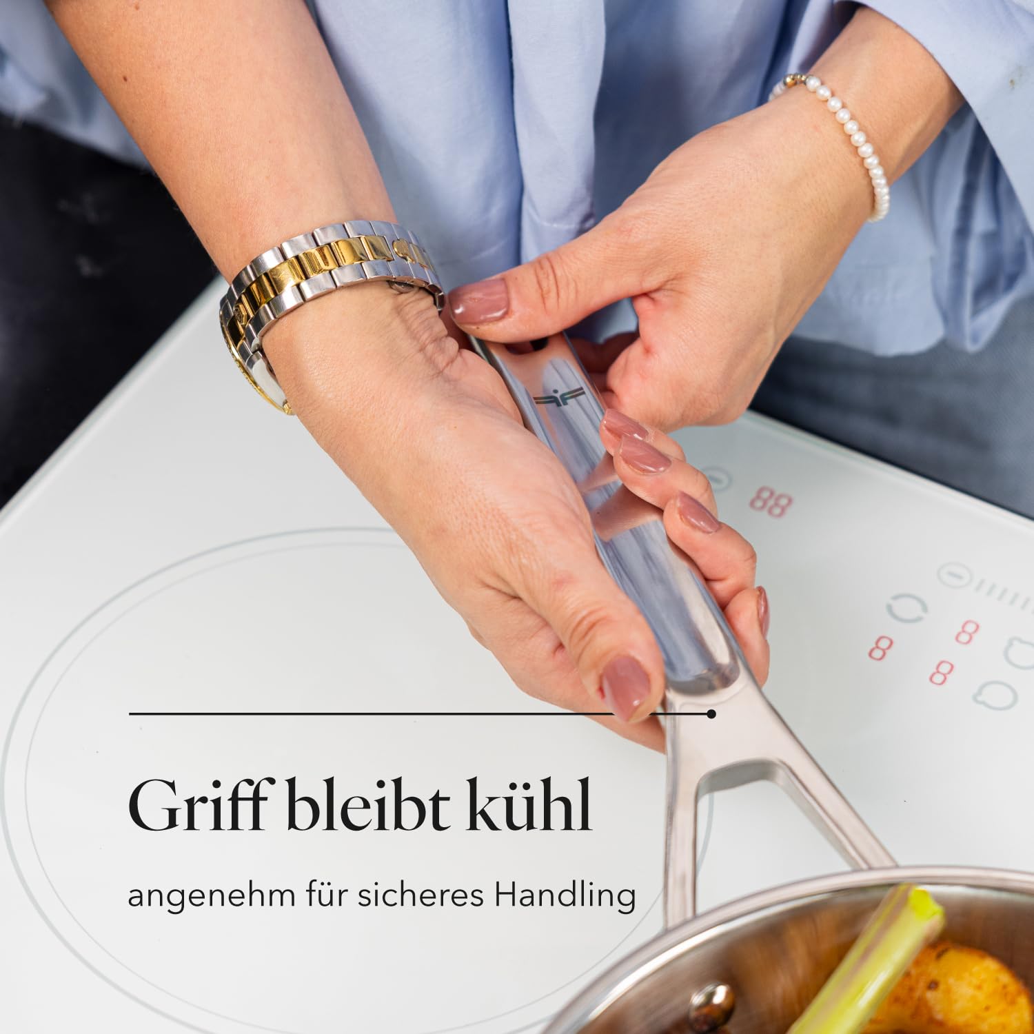 Florina Set Bratpfannen aus Edelstahl LUCIDA – Bild 6