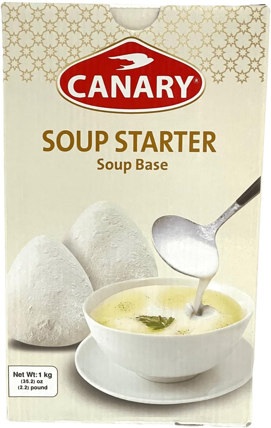 Canary soup starter, soup base, Jameed mansaf