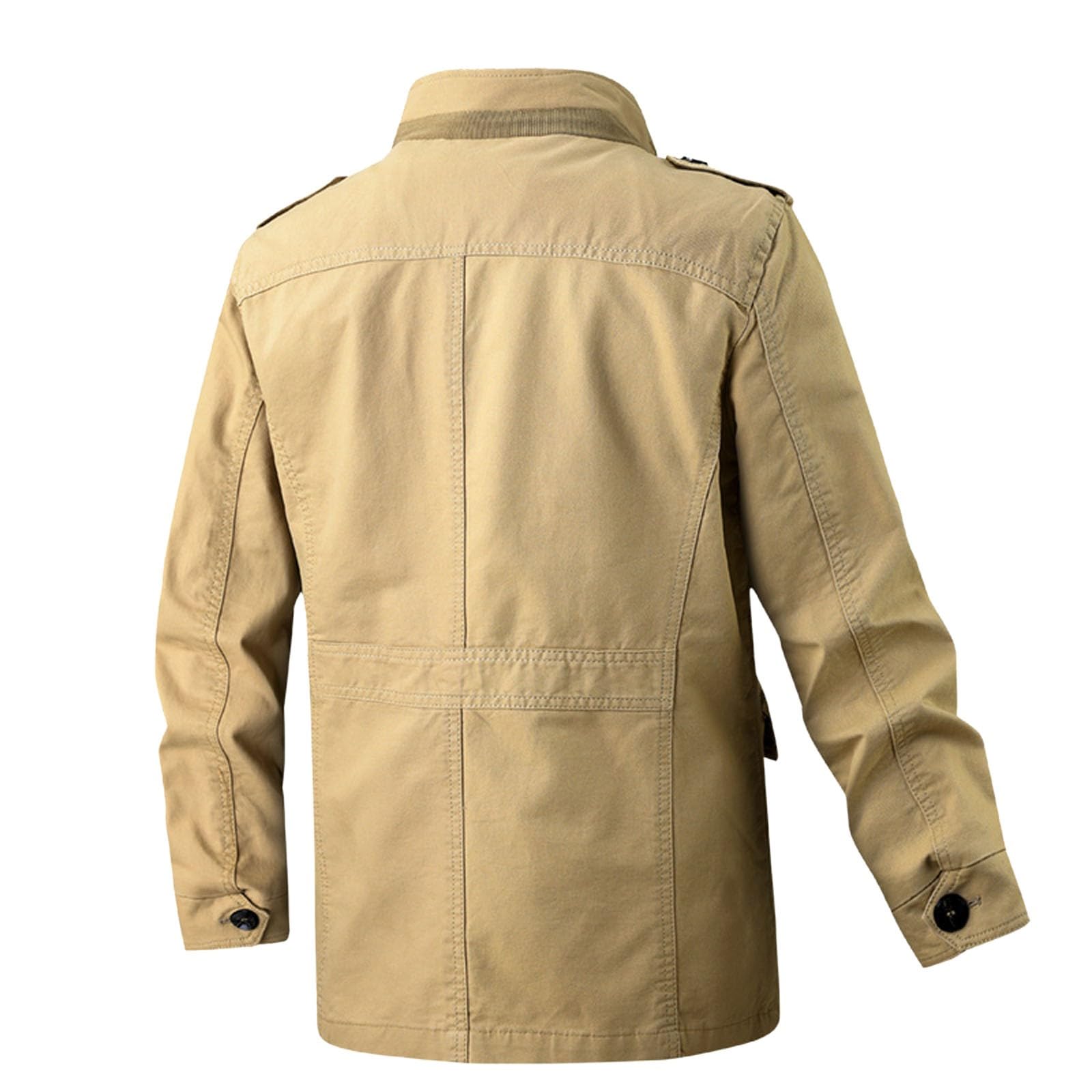 Veste Saharienne Homme - Détente Légère Veste de Travail Bomber Veste de Sport Fine Anti-Vent