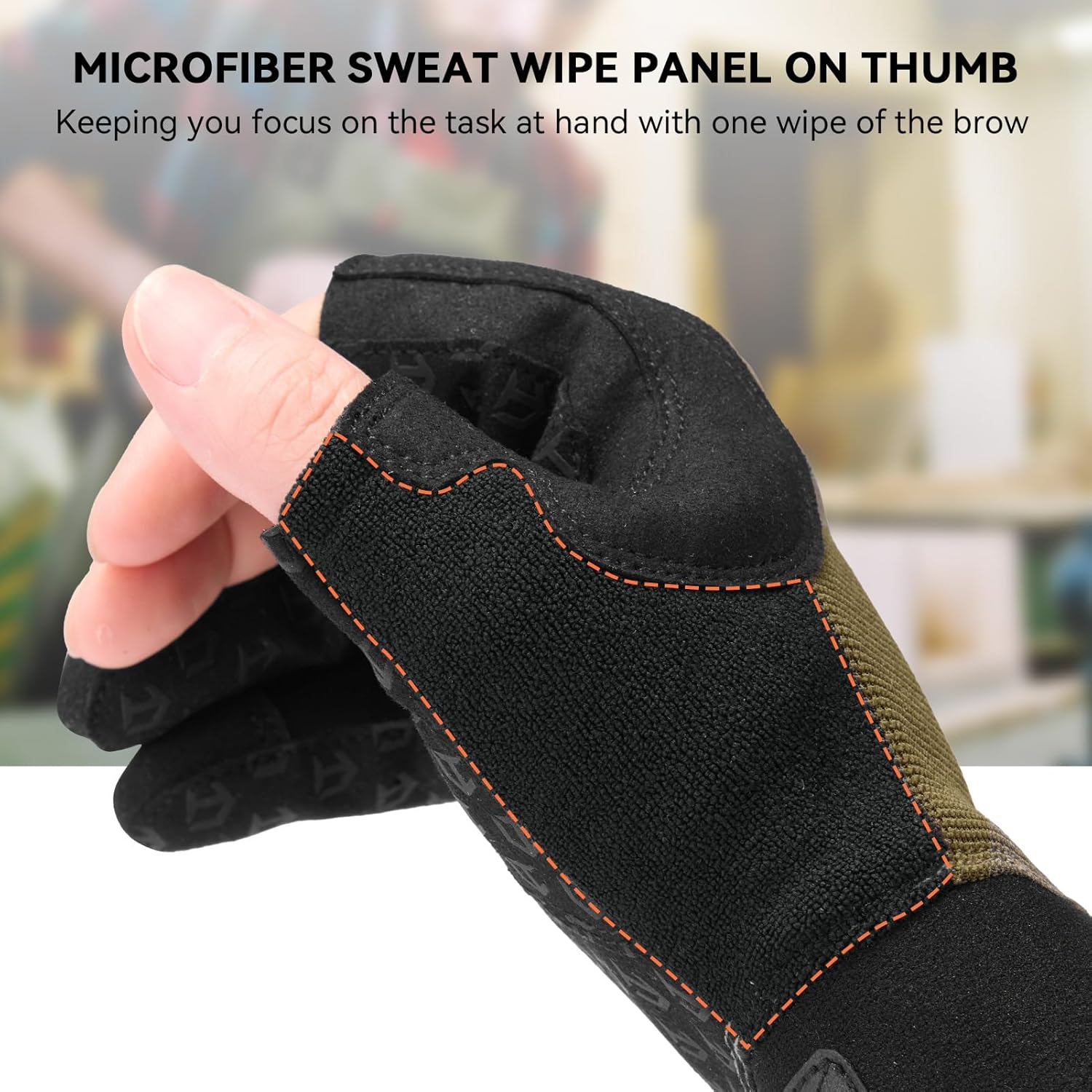 Utility Tactical Half Finger Gloves Lightweight Impact Resistant Airsoft Paintball Gloves for Shooting Hiking