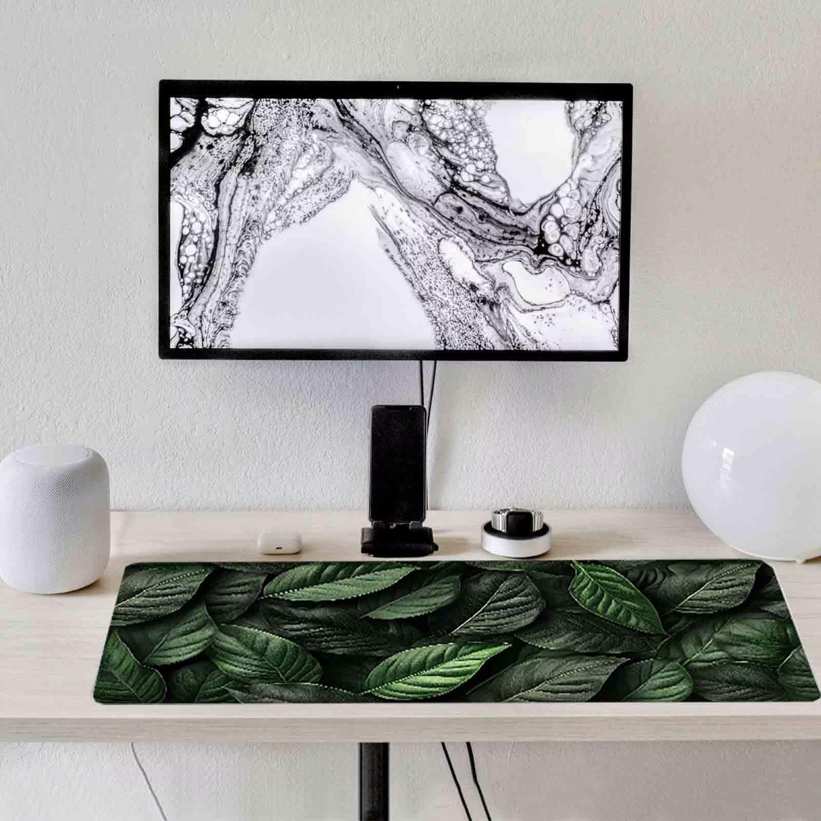 Podkładka pod mysz zielona podkładka pod mysz XXL 1200 x 600 mm podkładka pod mysz z przeszytymi krawędziami i gumową podstawą antypoślizgowa podkładka pod mysz XXL do komputera, laptopa, akcesoria