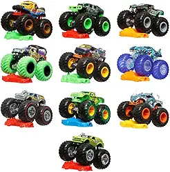 Hot Wheels Monster Trucks Veículo de Brinquedo Carro Surpresa Escala 1:64 para crianças a partir de 3 anos - SORTIDAS