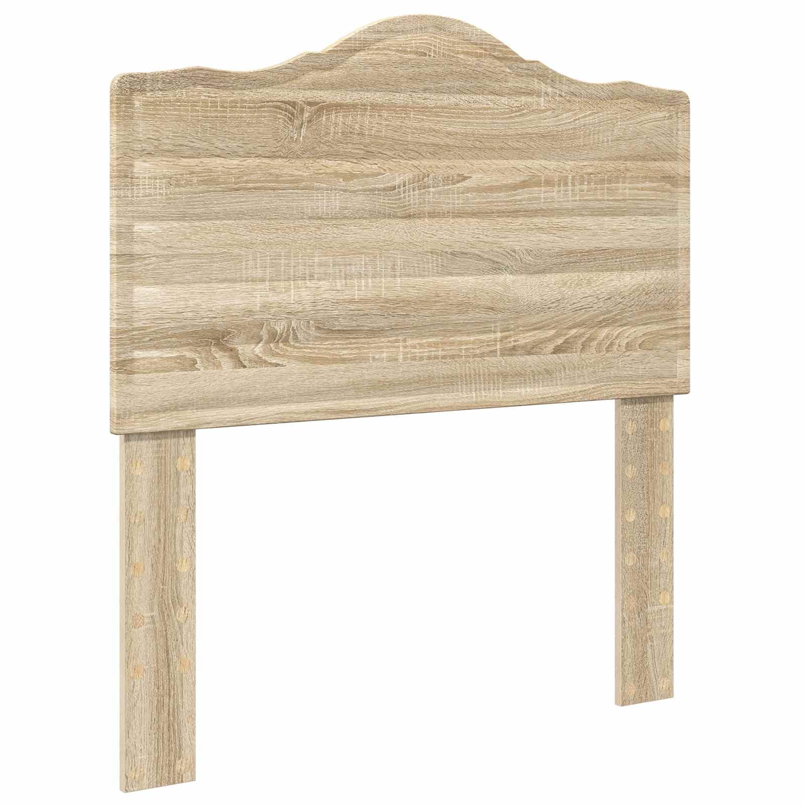 vidaXL Estructura de Cama con cabecera Roble Sonoma 75 x 190 cm