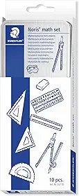 Staedtler, Conjunto Escolar Matemático, Desenho Geométrico, 10 Peças, Sortidas, 557 10