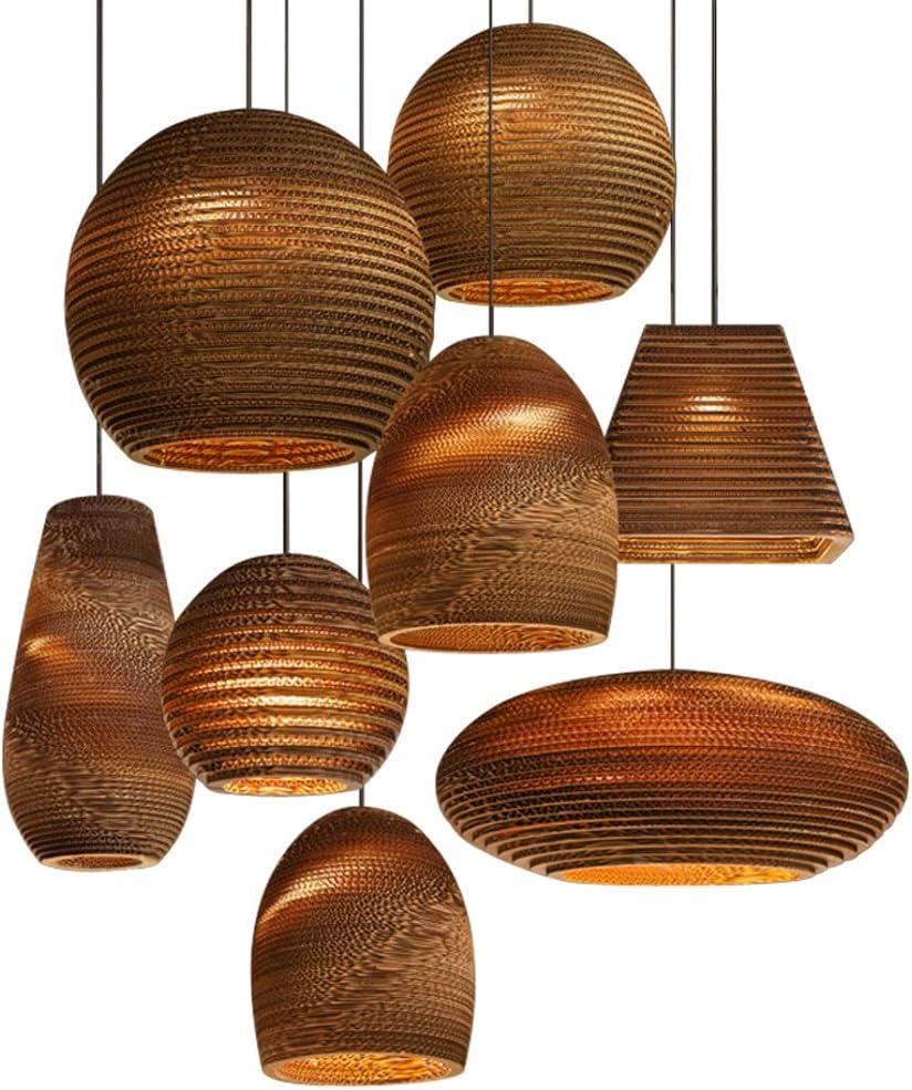 9-Paragraph Style Paper Honeycomb Lights Cardboard Personalized Living Room Restaurant Cclothing Lamps E27 110V-240V Flush Mount Light/H