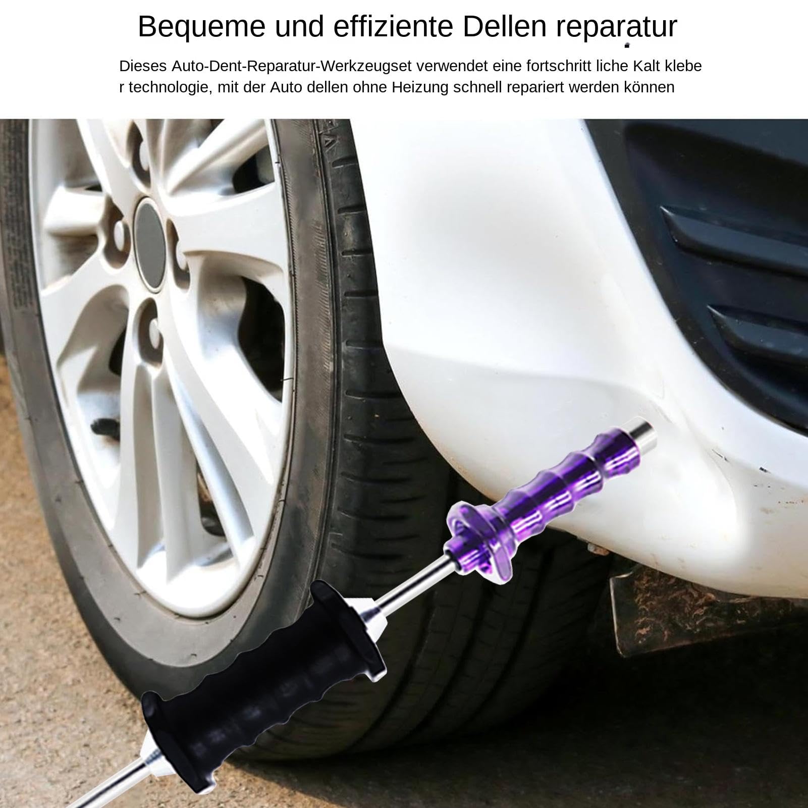 Zestaw do wgnieceń z młotkiem ślizgowym, narzędzia do karoserii | zaczepy do wgnieceń, zestaw do naprawy wgnieceń, z młotkiem ślizgowym, młotkiem ślizgowym, narzędziem do naprawy wgnieceń