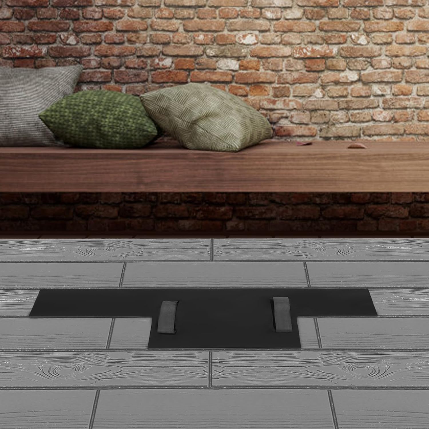 Concrete Texturing Mold, Weatherwood Plank Concrete Stamp, Decorative Tile Pattern Polyurethane Texturing Mats, Sturdy, Realistic Detail - 5 piece