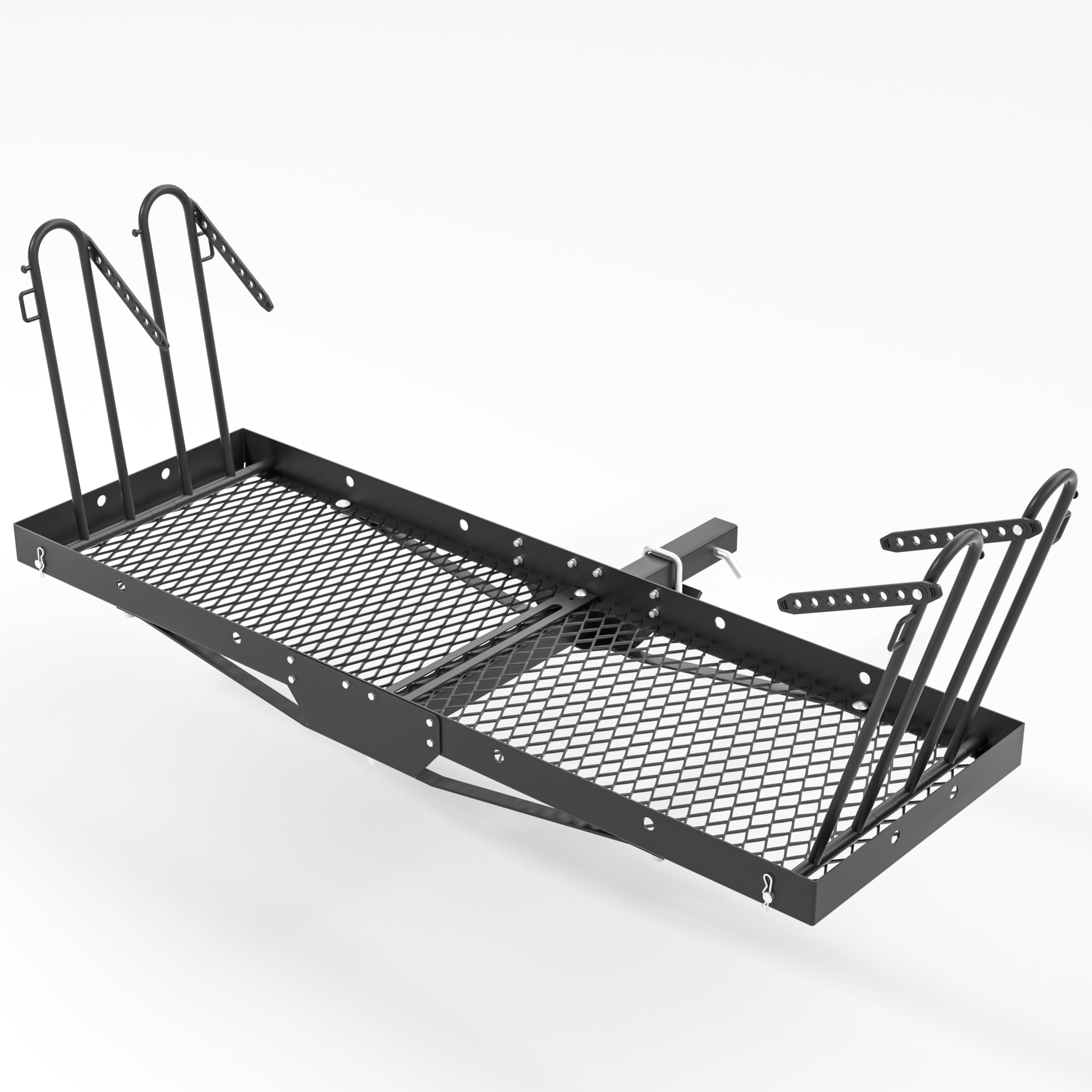 MaxxHaul 50641 60 inch x 20 inch 500 lb. Capacity 2 in 1 Hitch Mount Cargo Carrier Rack and 2 Bike Rack for 2 inch Receiver