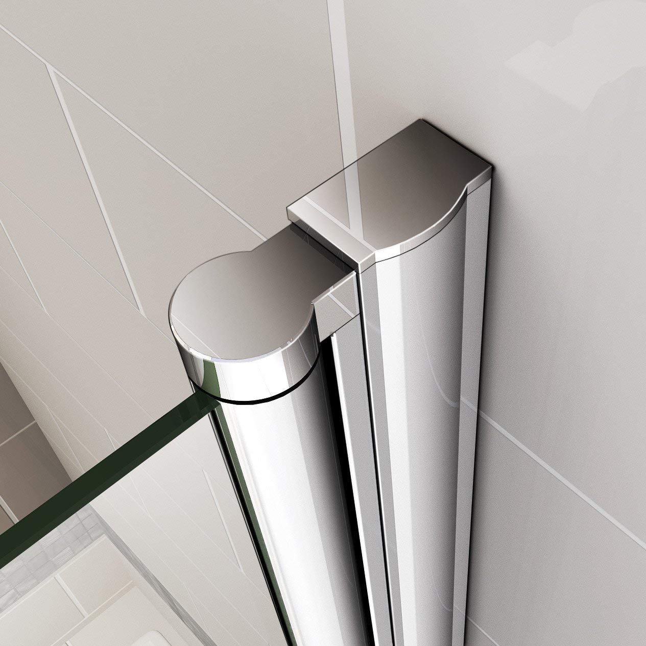 Badewannenaufsatz 80x140cm Duschabtrennung Duschwand für Badewanne 6mm Satiniert Nano Sicherheitsglas Querstreifen Rechts