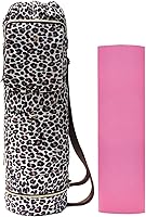 Vista 17 de ESVAN Bolsa para esterilla de yoga con múltiples bolsillos. Bolsa de transporte con cordón para esterilla de yoga, Pilates, ejercicio. Bolsa