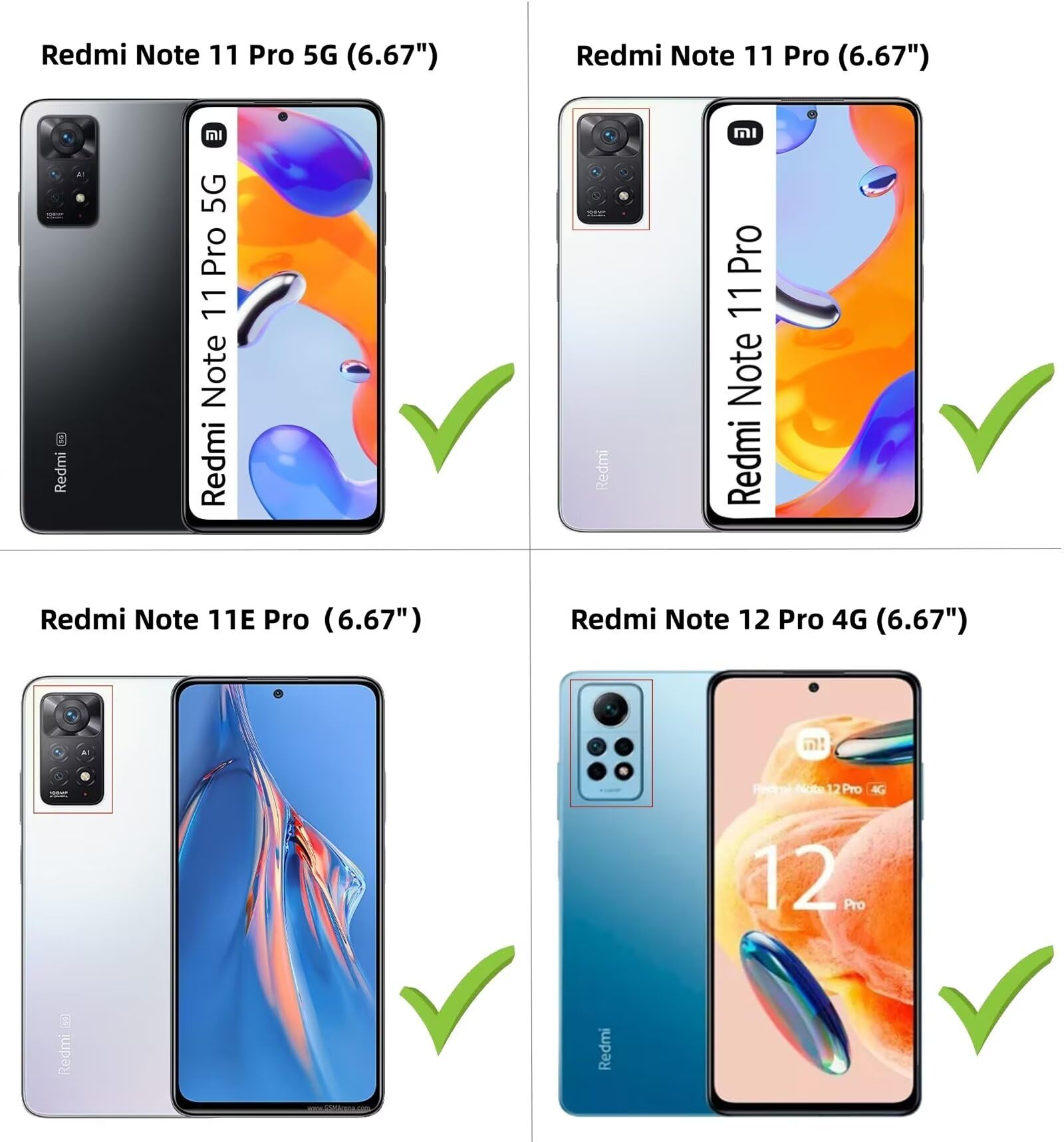 Dechyi Cover per Xiaomi Redmi Note 11 Pro 5G 4G/Note 12 pro 4G