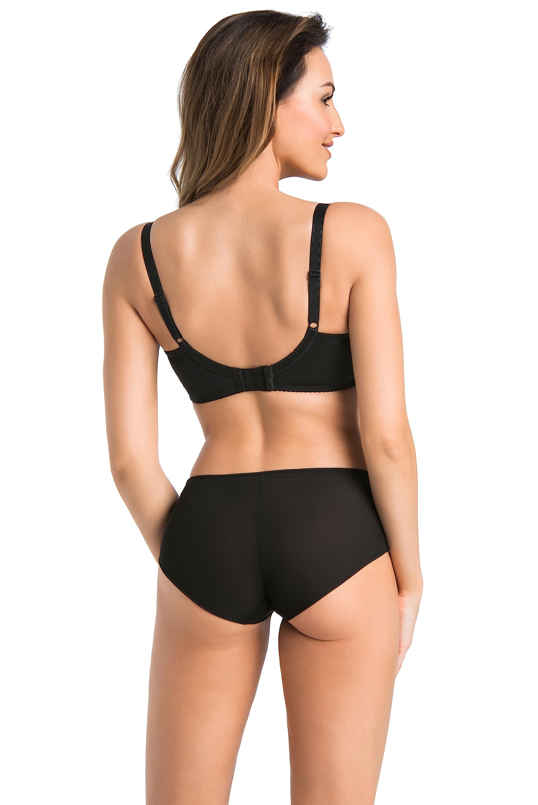 Teyli Reggiseno da Donna Imbottito con Finitura in Pizzo – Un Modello Elegante e Comodo per l’Uso Quotidiano. Nero 5L