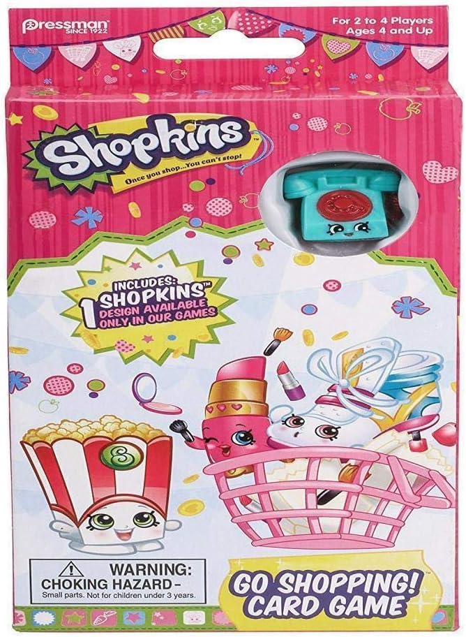 Shopkins Go Shopping Card Game with Exclusive Shopkins Figure Amazon.co.uk Toys & Games