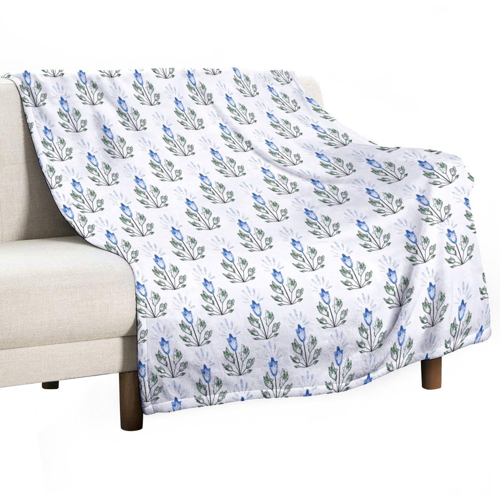 Plaid en peluche lotus bleu une idée de cadeau de mariage élégante et utile