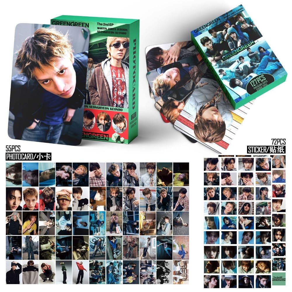 CORTIS GREENGREEN BDM ポストカード ５枚セット Amazon.com: sunlelekz Cortis GREENGREEN Photocard & Sticker Set