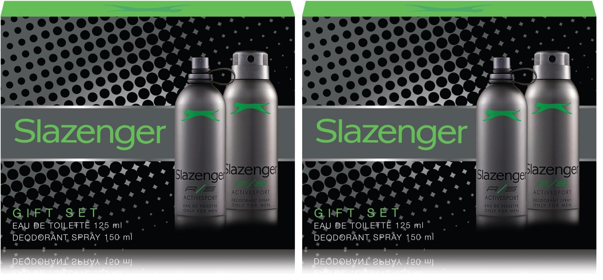 Slazenger Active Sport Eau de Toilette & Deodorant Set (Yeşil, 125+150 ml) (2 paketi)