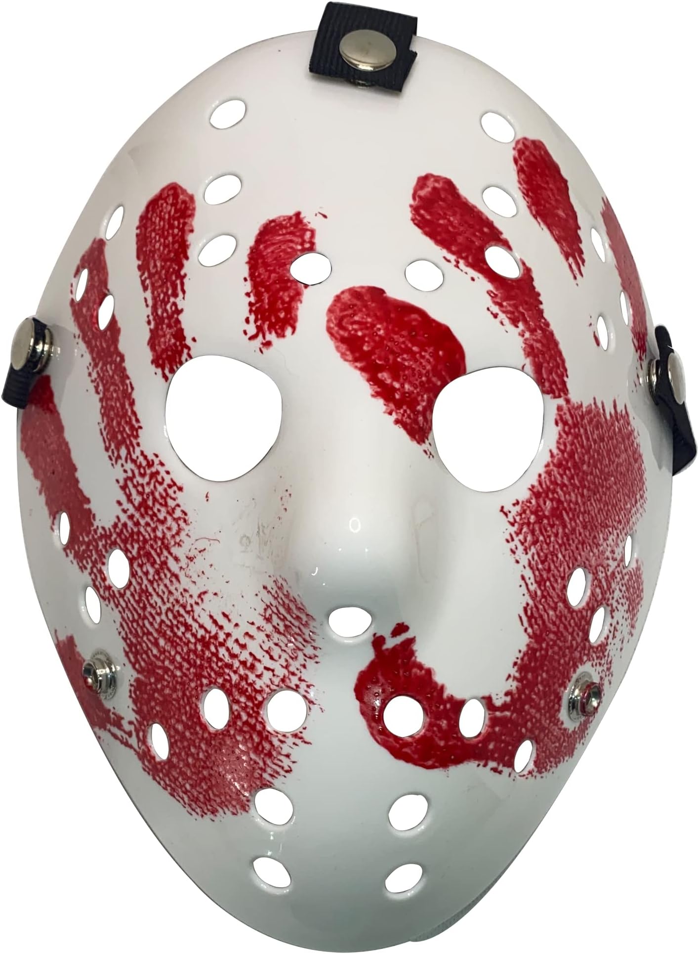 Horror Hockey Mask Halloween Cosplay Mask Masquerade Christmas Costume Mask with Adjustable Straps