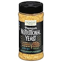 Vista 1 de Frontier Co-op Copos de levadura nutricional premium, 3.6 onzas, vegano, sin gluten, kosher, condimento no irradiado, sabor a queso sin lácteos