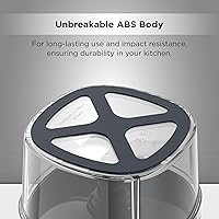 Vista 5 de Butterfly 3.8 tazas de plástico de alta calidad, picadora manual de alimentos, cuerda de cebolla, picadora de verduras y cebolla, apta