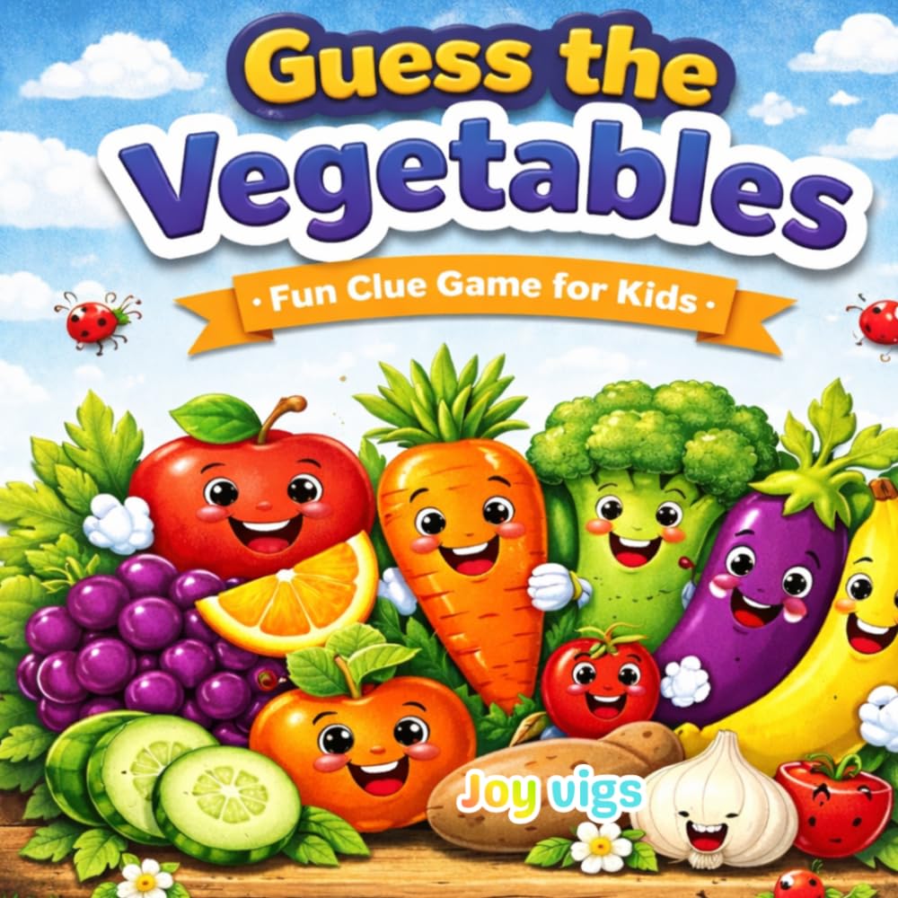 Guess the Vegetables Names: Fun Clue Game for Kids