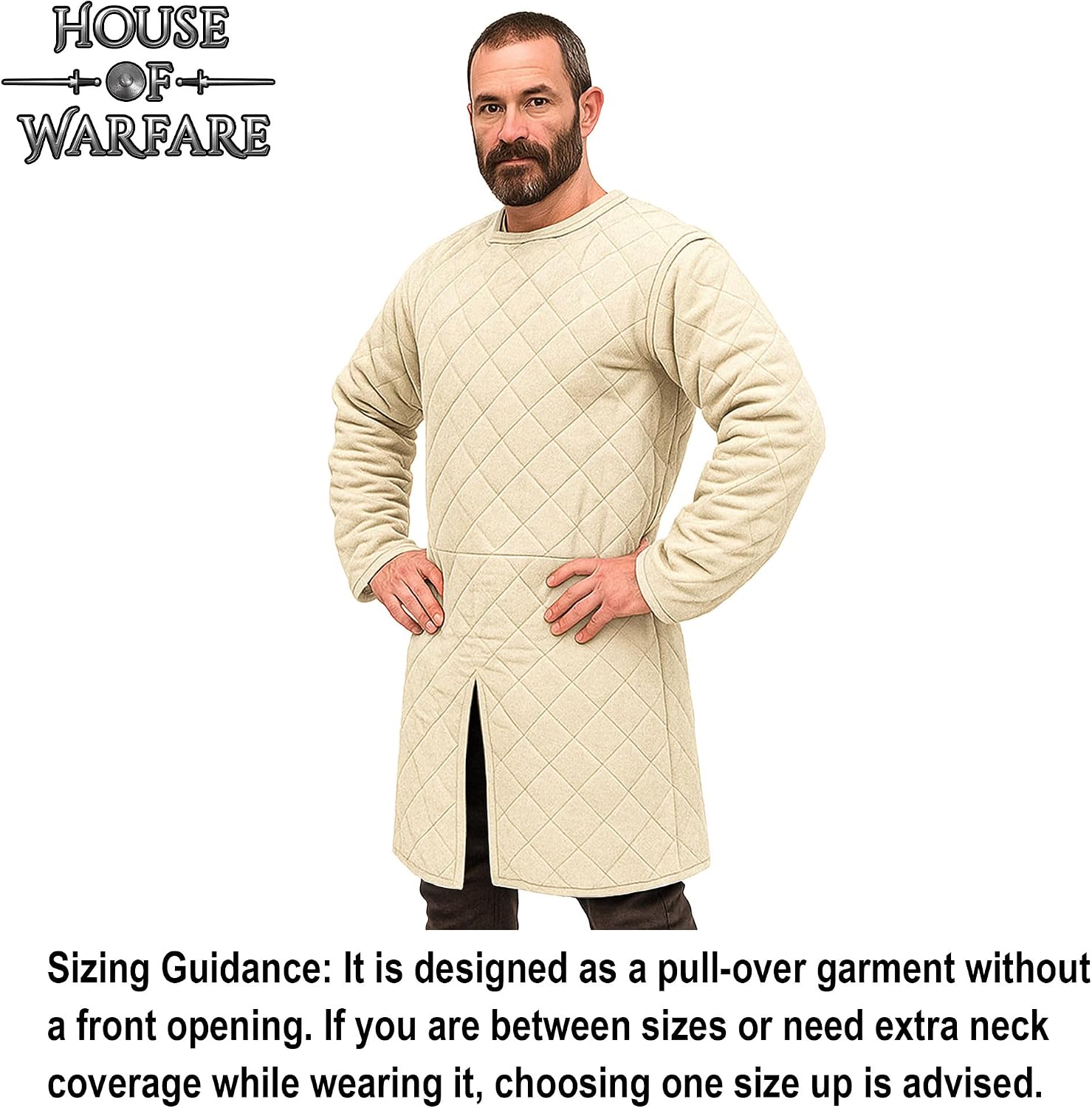 Medieval Gambeson Men Jacket | Padded Gambeson Coat 13th Century 2-Layer – Quilted Cotton Arming Wear