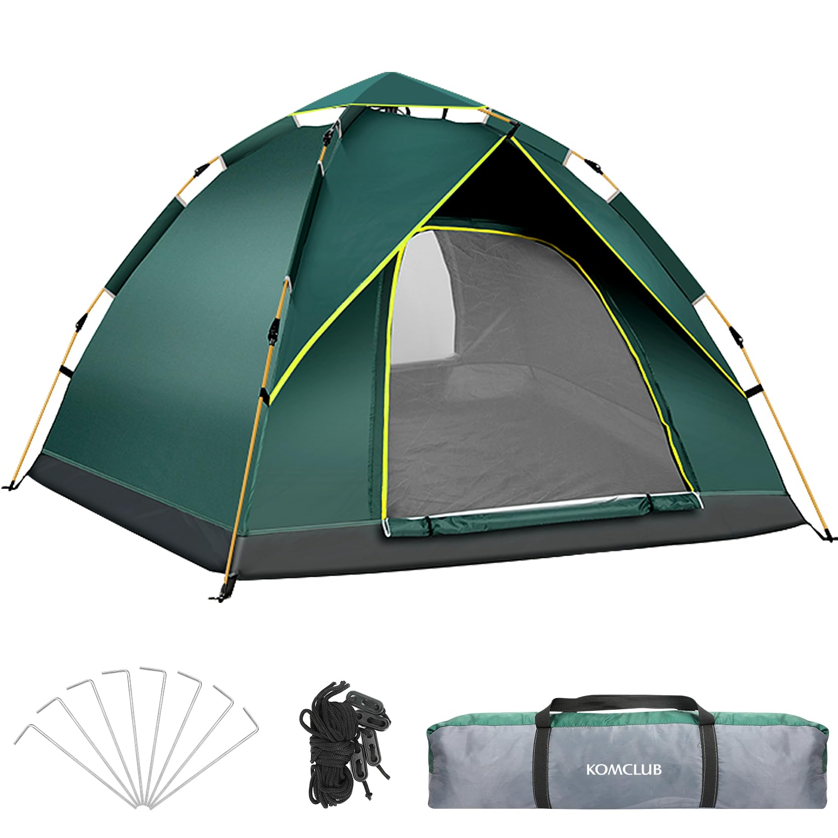 Tienda de campaña automática 2-3 personas impermeable resistente al viento protección UV playa camping
