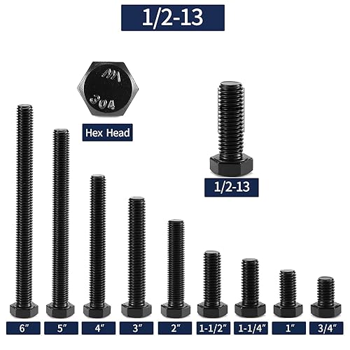 Miniatura 20 de Tornillo de cabeza hexagonal de 5/16-18 x 1/2 pulgadas, tuercas, arandelas planas y de bloqueo, 20 piezas de acero inoxidable 18-8 (304), totalmente