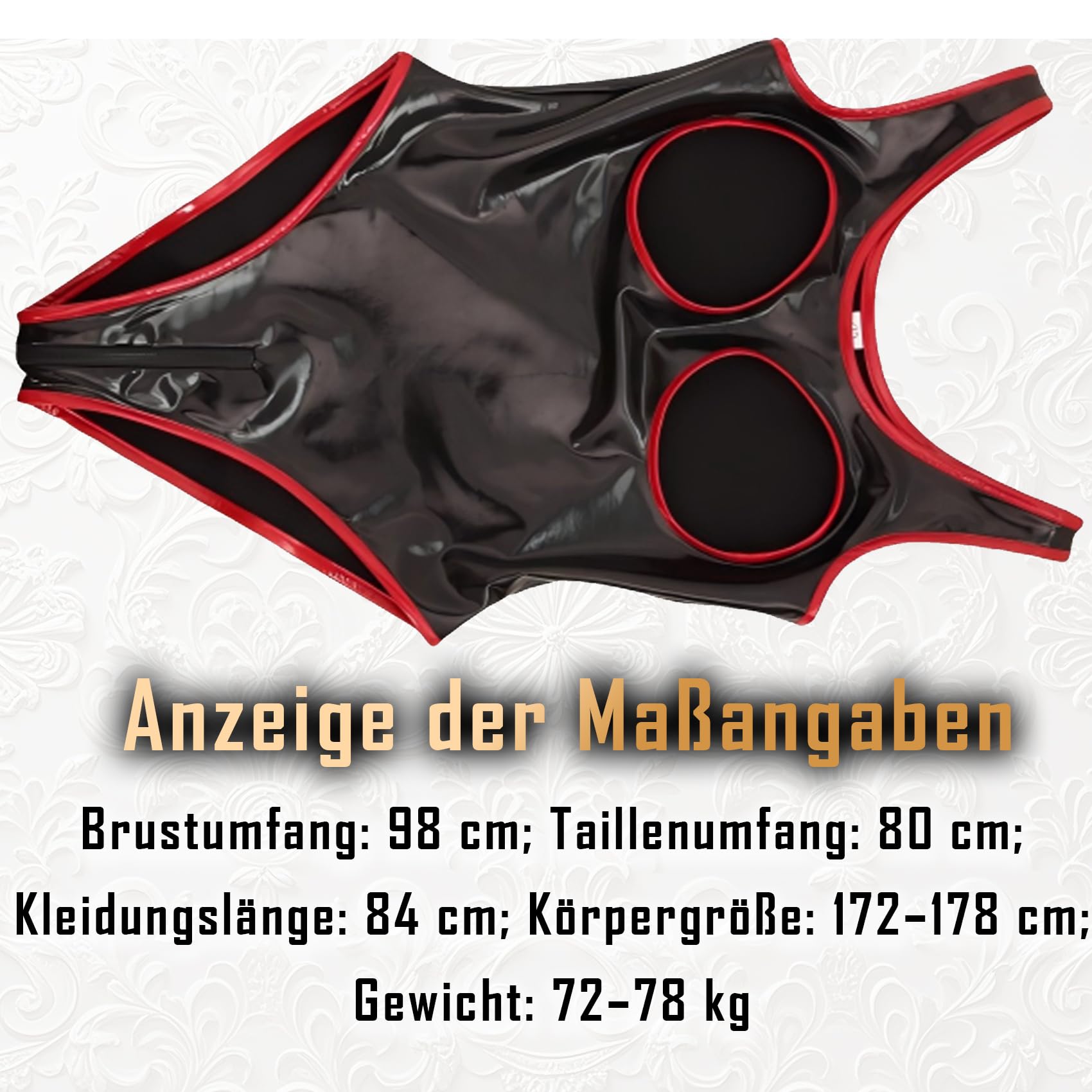Latex Catsuit Männer Frauen Latex Dessous für Damen Wetlook Dessous Männer
