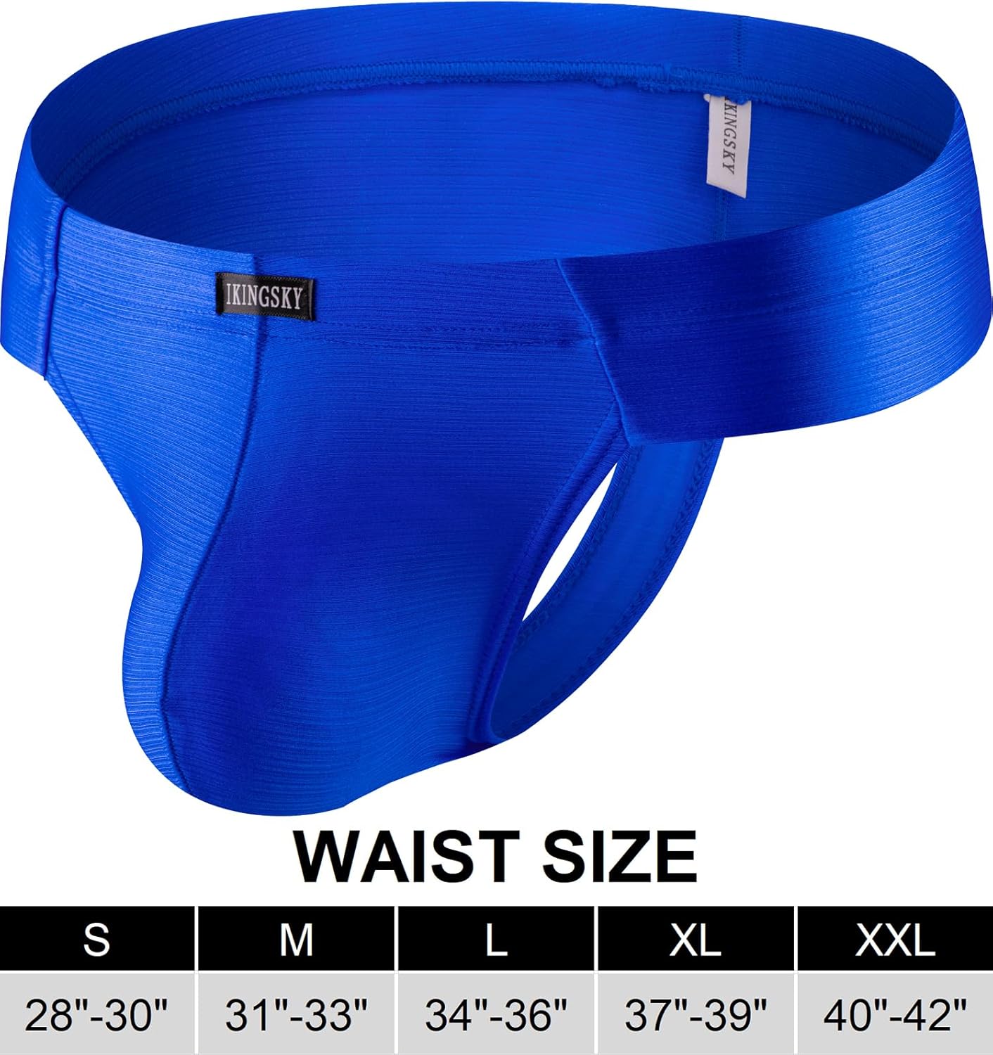 iKingsky Men's High Stretch Cheeky Thongs Sexy Mini Cheek Underwear Silky Low Rise Bulge Underpanties for Men - Image 4
