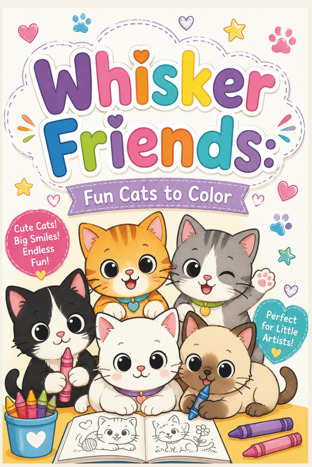 WHISKER FRIENDS - FUN CAT TO COLOR