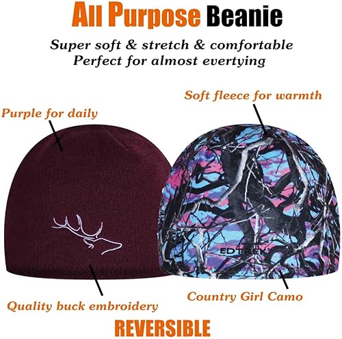Miniatura 9 de EDTREK Gorro reversible multiusos ultra cómodo y suave para exteriores