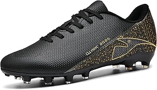 CLLYHHC
Mens Soccer Shoes Womens Indoor Outdoor Football Cleats Unisex Baseball Turf Shoe Youth Rugby Adult AG FG TF Football Boots Wide Training Sneaker