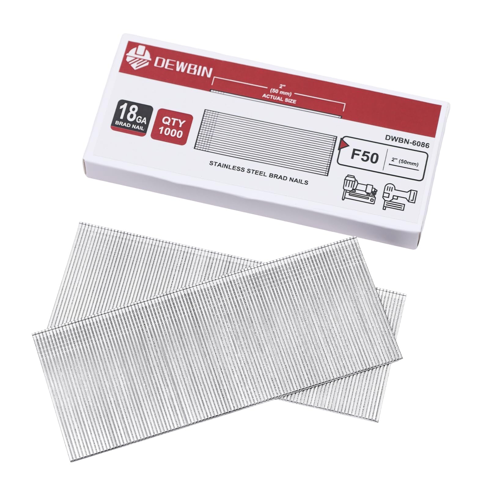Stainless Steel Brad Nails - 1000 Count -1