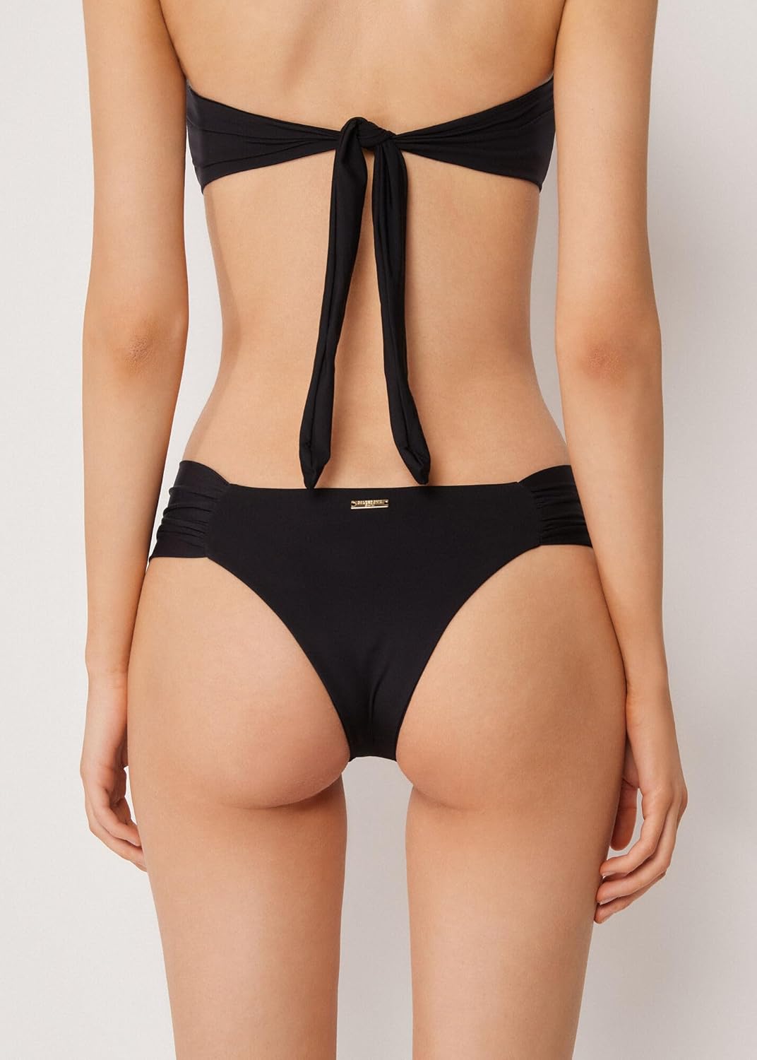 CALZEDONIA Woman's Draped Brazilian Swimsuit Bottom Premium Fit